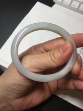 Load image into Gallery viewer, 51mm certified Type A 100% Natural green/purple/white oval Jadeite Jade bangle BM59-0262