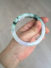Load image into Gallery viewer, 57mm certified 100% natural type A sunny green/purple jadeite jade bangle BN83-8723