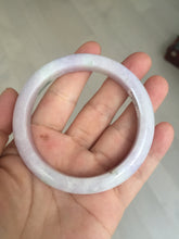 Load image into Gallery viewer, 57.5mm certified 100% natural type A light green/purple/yellow(FU LU SHOU)  jadeite jade bangle BN82-8715