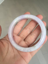 Load image into Gallery viewer, 57.5mm certified 100% natural type A light green/purple/yellow(FU LU SHOU)  jadeite jade bangle BN82-8715