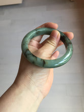 Load image into Gallery viewer, 57.8mm Certified 100% natural Type A dark green/black/red/brown jadeite bangle PD84-9793