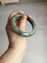 Load image into Gallery viewer, 57.8mm Certified 100% natural Type A dark green/black/red/brown jadeite bangle PD84-9793