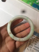 Load image into Gallery viewer, 54.6mm certified 100% natural Type A sunny green/white/brown jadeite jade bangle Y138-3314