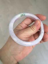 Load image into Gallery viewer, 57.5mm certified 100% natural type A light green/purple/yellow(FU LU SHOU)  jadeite jade bangle BN82-8715
