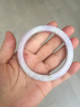 Load image into Gallery viewer, 57.5mm certified 100% natural type A light green/purple/yellow(FU LU SHOU)  jadeite jade bangle BN82-8715