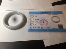 Load image into Gallery viewer, 58.1mm 100% natural type A certified light green/purple jadeite jade bangle Y139-0723