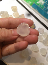 Load image into Gallery viewer, 100% natural icy clear warm light yellow/white agate happy Buddha pendant XY76 (add on item)