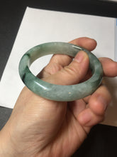 Load image into Gallery viewer, Shopify only 52.9mm Certified Type A 100% Natural green flying flowers Jadeite Jade bangle BF124-8563