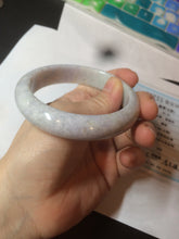 Load image into Gallery viewer, 58.5 mm Certified Type A 100% Natural yellow/light purple/green(FU LU SHOU) Jadeite Jade bangle AF79-0586