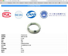 Load image into Gallery viewer, 56.6mm certified 100% natural Type A light green/white with green floating flowers oval jadeite jade bangle B91-1643