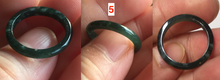 Load image into Gallery viewer, 15.9mm 5 1/4 100% natural type A icy watery green/blue icy watery Guatemala jadeite jade band ring group BL144