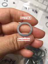 Load image into Gallery viewer, 100% natural type A green/blue/purple Guatemala jadeite jade band ring group AT111