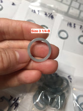 Load image into Gallery viewer, 100% natural type A green/blue/purple Guatemala jadeite jade band ring group AT111