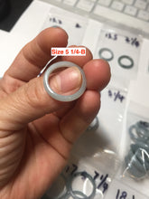 Load image into Gallery viewer, 100% natural type A green/blue/purple Guatemala jadeite jade band ring group AT111