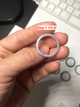 Load image into Gallery viewer, 100% natural type A green/blue/purple Guatemala jadeite jade band ring group AT111