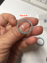 Load image into Gallery viewer, 100% natural type A green/blue/purple Guatemala jadeite jade band ring group AT111