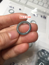 Load image into Gallery viewer, 100% natural type A green/blue/purple Guatemala jadeite jade band ring group AT111