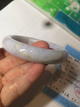 Load image into Gallery viewer, 57.2mm certified type A 100% Natural purple/green/yellow(FU LU Shou) Jadeite Jade bangle AS69-4007