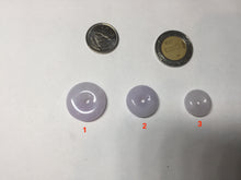 Load image into Gallery viewer, Type A 100% Natural light purple white Jadeite Jade Safety Guardian Button donuts Pendant group BP55