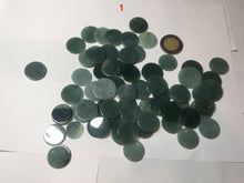 Load image into Gallery viewer, 100% Natural type A dark blue/green/gray round Guatemala Jadeite Jade safe and sound pendant group BF155