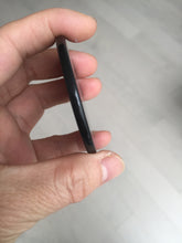 Load image into Gallery viewer, 100% natural black jadeite jade(Wuji, 乌鸡)  Guanyin (观音) safe and sound pendant/worry stone/decor BM38