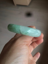 Load image into Gallery viewer, 50.5mm Certified Type A 100% Natural sunny apple green/red oval Jadeite Jade bangle BG61-0174