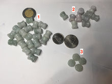 Load image into Gallery viewer, 100% Natural type A green/white small waist drum/yoyo jadeite Jade pendant necklace group BP117