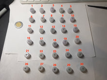 Load image into Gallery viewer, 13.5/12.5mm Type A 100% Natural light purple white Jadeite Jade LuluTong (Every road is smooth) pendant group PA135