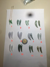 Load image into Gallery viewer, 100% Natural type A icy watery purple/green/white Chili Pepper Jadeite Jade earring group B201