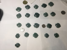 Load image into Gallery viewer, 100% Natural type A dark green/blue/black/gray Guatemala jadeite jade 3D tropical fish Pendant group PD94