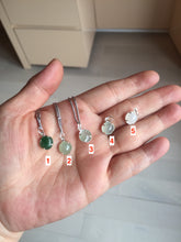 Load image into Gallery viewer, 7-7.3mm 100% natural type A green white Jadeite Jade pendant group PB129