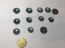 Load image into Gallery viewer, 100% natural Type A dark green blue gray Guatemala jadeite safety Guardian ring pendant PD12