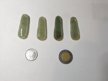 Load image into Gallery viewer, 100% Natural type A green/yellow Jadeite Jade bamboo pendant group F158