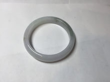 Load image into Gallery viewer, 54.2mm certified 100% natural Type A icy watery light watermelon rind oliy light green/purple/brown( 淡瓜油青) jadeite jade bangle BQ3-8153