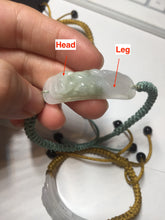 Load image into Gallery viewer, 100% natural jadeite jade carved PiXiu (貔貅) bracelet BN75