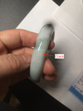 Load image into Gallery viewer, 58.1mm 100% natural type A certified light green/purple jadeite jade bangle Y139-0723