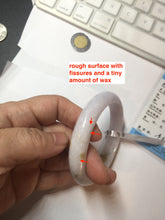 Load image into Gallery viewer, 58mm certified 100% natural Type A light purple yellow white (Whispers of Autumn) jadeite jade bangle PB69-9035