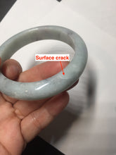 Load image into Gallery viewer, 57.5mm certified Type A 100% Natural light green/purple/black Jadeite Jade bangle BM104-5273