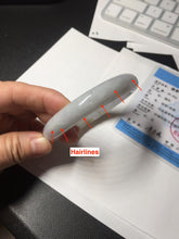 Load image into Gallery viewer, 57.6mm Certified Type A 100% Natural icy watery white purple black brown Jadeite Jade bangle BM21-7700