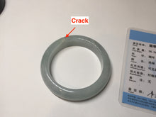 Load image into Gallery viewer, 51.4mm Certified Type A 100% Natural icy watery light green jadeite Jade bangle BK123-3400