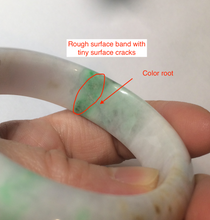 Load image into Gallery viewer, 50.5mm Certified Type A 100% Natural sunny green/purple/yellow(FU LU Shou) oval Jadeite Jade bangle AK53-1221