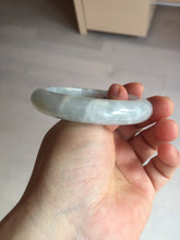 Load image into Gallery viewer, 55mm 100% natural type A icy watery light green yellow jadeite jade bangle Y155-5249