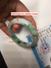 Load image into Gallery viewer, 53.7mm Certified 100% natural Type A sunny green purple jadeite jade bangle BQ33-4150