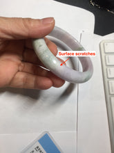 Load image into Gallery viewer, 59.5mm certified Type A 100% Natural light green sunny green red light purple Jadeite Jade bangle BF146-8461