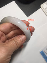 Load image into Gallery viewer, 57.7mm Certified 100% natural Type A dark green white gray purple brown jadeite jade bangle AD119-3012