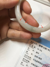 Load image into Gallery viewer, 55mm Certified Type A 100% Natural light green white red Jadeite bangle PB197-6665