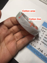 Load image into Gallery viewer, 51mm Certified Type A 100% Natural light purple/white square Jadeite Jade bangle BN96-2709