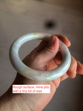 Load image into Gallery viewer, 57.9mm certified 100% natural type A light sunny green/purple/yellow chubby round cut jadeite jade bangle BF33-9221