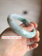 Load image into Gallery viewer, 56.4mm certificated Type A 100% Natural sunny green Jadeite Jade bangle Z128-2357