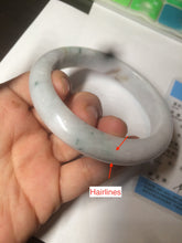 Load image into Gallery viewer, 62.6mm Certified Type A 100% Natural green/yellow/white/purple early spring mountain forest series Jadeite Jade bangle K93-0461